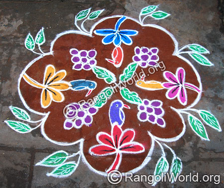 Grapes Rangoli